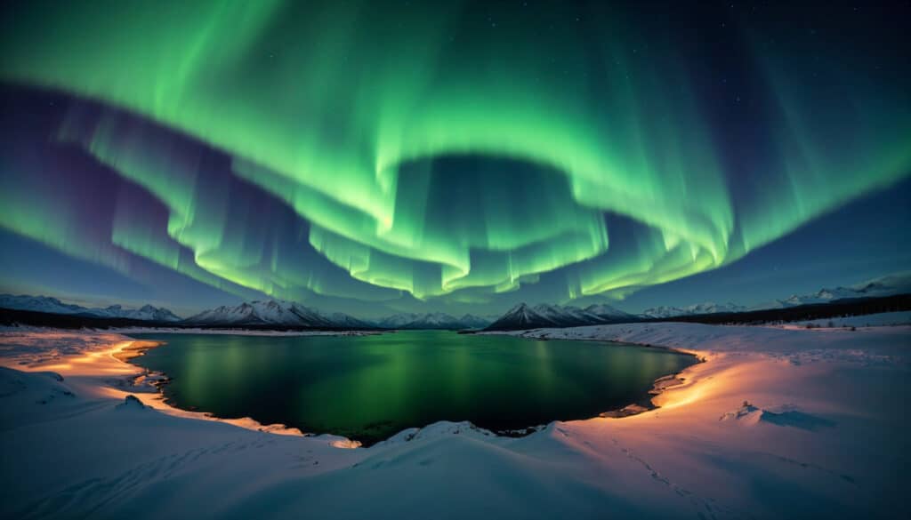 Avontuurlijke winteractiviteiten in Canada Noorderlicht Spotten in Northwest Territories