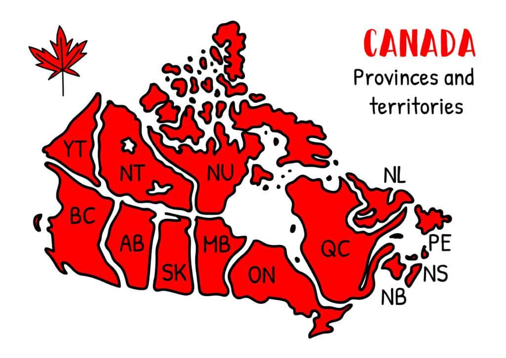 Alle provincies van Canada 1