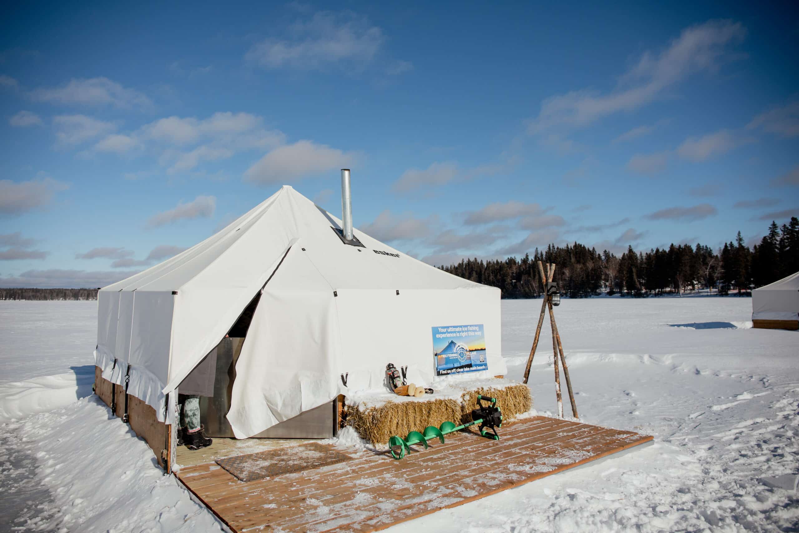 Ice Fishing Tent Scenery